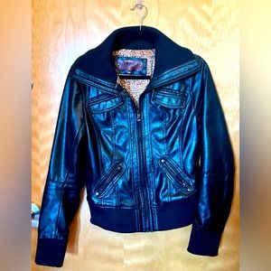 Black Faux Leather Jacket
